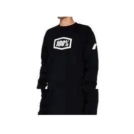 100% Icon Crewneck Sweatshirt (svart) köpa billigt Köp nu