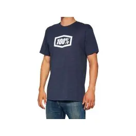 Trygg betalning 100% Icon T-shirt (mörkblå) köpa billigt