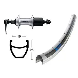 Sista chansen BikeParts Exal XP 19 Bakhjul (28" | Acera T3000) köpa billigt  velond