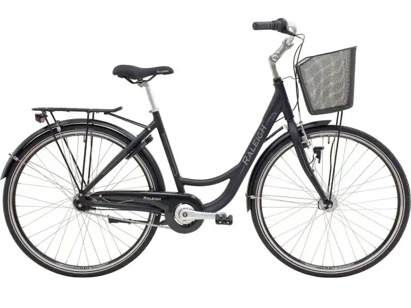 Raleigh Shopping Society Black - Damcykel - 2026 Fri frakt