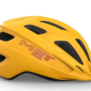 MET Crackerjack Mips LED Cykelhjälm, Matt Orange Premium