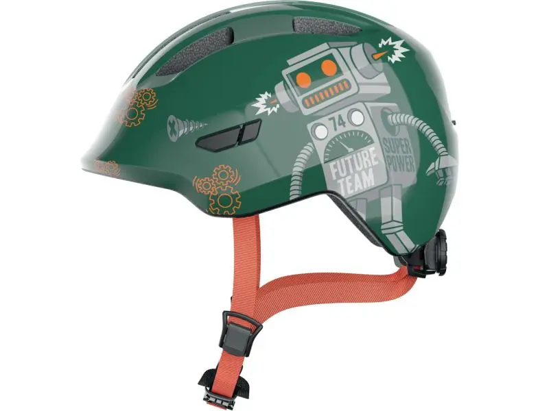 Sista chansen Abus Smiley 3.0 Cykelhjälm, Green Robo Shiny