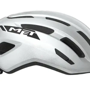 Snabb leverans MET Miles Cykelhjälm, Glossy White