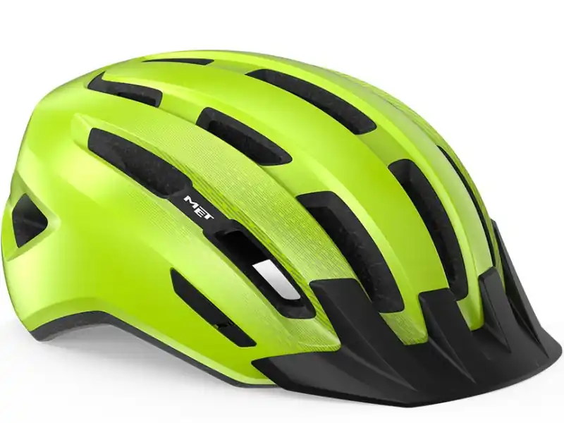 MET Downtown Cykelhjälm, Safety Yellow/Glossy Expressleverans