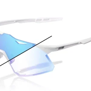 Nyhet 100% Hypercraft Photochromic Cykelglasögon, Pearl White Glitter